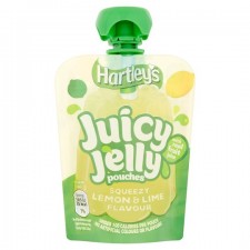 Hartleys Juicy Jelly Pouch Lemon and Lime 90G