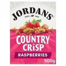 Jordans Country Crisp With Whole Raspberries 500g.