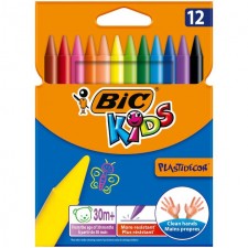 Bic Kids Plastidecor Crayons 12 per pack