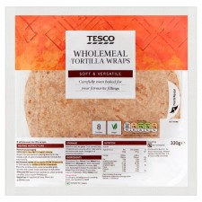Tesco Wholemeal Tortillas 8 Pack