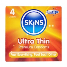 Skins Ultra Thin Condoms 4 per pack