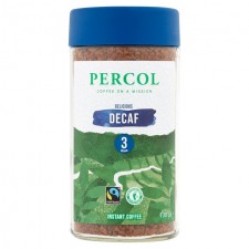 Percol Fairtrade Delicious Decaf Instant Coffee 100g