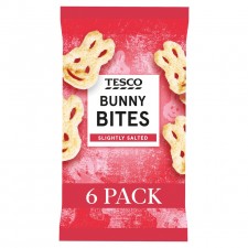 Tesco Bunny Bites Slightly Salted 6 Pack