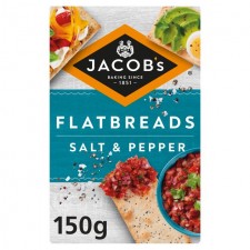 Jacobs Flatbreads Salt and Pepper 150g