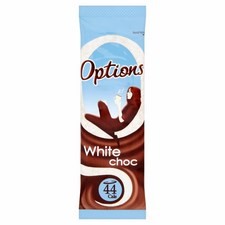 Options White Chocolate Sachet 11g