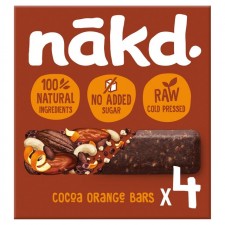 Nakd Free From Cocoa Orange Multipack 4 x 35g