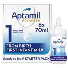 Aptamil Advanced From Birth First Infant Milk 6 x 70ml