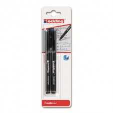 Edding Fineliner Pen Black 2 Pack