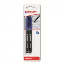 Edding Fineliner Pen Blue 2 Pack