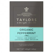 Taylors of Harrogate Organic Peppermint Teabags 20 per pack