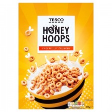 Tesco Honey Hoops 375g