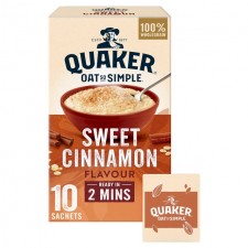 Quaker Oat So Simple Sweet Cinnamon 330g 10 Sachets