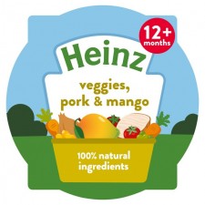 Heinz 12 Month Veggies Pork and Mango 200g Tray