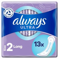 Always Ultra Long Size 2 Sanitary Towels Single Packs 13 per pack