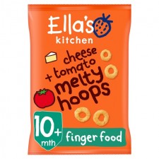 Ellas Kitchen Organic Cheese and Tomato Melty Hoops 20g