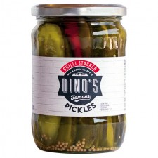 Dinos Famous Chilli Stacker Pickles 530g