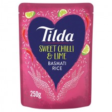 Tilda Steamed Sweet Chilli And Lime Basmati Rice 250g