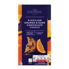 Asda Extra Special All Butter 8 Sicilian Orange and Dark Chocolate Cookies 200g