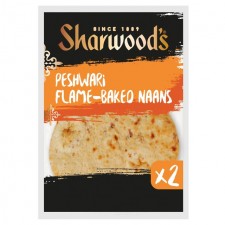 Sharwoods Ready to Eat Peshwari Naan Bread 2 Pack