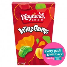 Maynards Bassetts Wine Gums 350g Carton