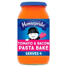 Homepride Pasta Bake Creamy Tomato and Bacon Sauce 485g Jar