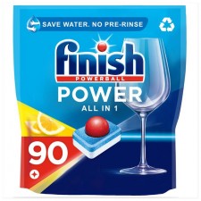 Finish All in 1 Max Dishwasher Tablets Lemon 90 per pack