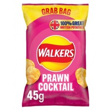 Walkers Grab Bag Prawn Cocktail Crisps 32 x 60g Pack Box