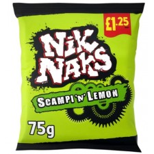 Nik Naks Scampi and Lemon Flavour 20 x 75g