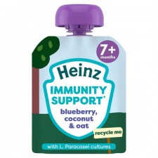 Heinz 7 Month Immunity Support Blueberry Coconut and Oat 85g pouch
