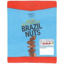 Marks and Spencer Belgian Milk Chocolate Coated Brazil Nuts 85g