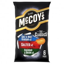 McCoys Classic Variety Crisps 6 Pack
