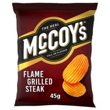 Retail Pack McCoys Grab Bag Flame Grilled Steak 36 x 45g