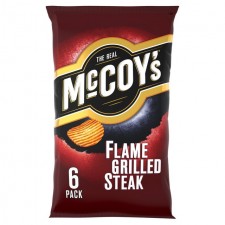 McCoys Flame Grilled Steak Crisps 6 Pack