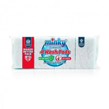 Minky Non Scratch Antibacterial Wash Pads 4 Pack