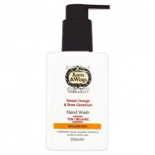 Roots And Wings Sweet Orange And Rose Geranium Hand Wash 250ml
