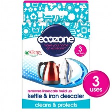 Ecozone Kettle and Iron Descaler 3 x 20g