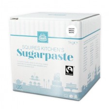 Squires Kitchen White Fairtrade Sugarpaste Ready to Roll Icing 1kg