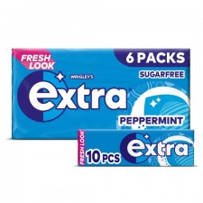 Wrigleys Extra Chewing Gum Peppermint 6 pack