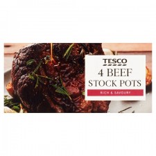 Tesco Beef Stock Pot 4 Pack 112G