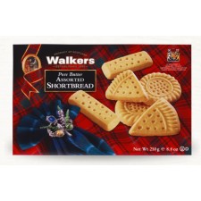 Walkers Pure Butter Assorted Shortbread 12 x 250g Case