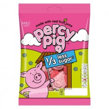 Marks and Spencer Percy Pig Reduced Sugar Fruit sweets 150g bag 