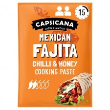 Capsicana Mexican Chilli and Honey Fajita Cooking Paste Serves 2 Medium-Mild 60g