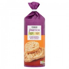 Tesco Free From Caramel Rice Cakes 165g