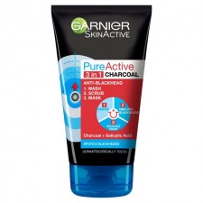 Garnier Skin Active Pure Active Intensive Charcoal 3 in 1 Wash 150ml