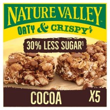 Nature Valley Cereal Bars Oaty and Crispy Cocoa 5 X 23g