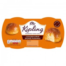 Mr Kipling Golden Syrup Pudding 2 Pack