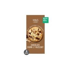 Marks and Spencer 8 Belgian Chocolate Chunk and Hazelnut Cookies 200g