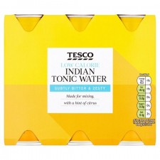 Tesco Low Calorie Tonic Water 6x250ml Cans