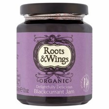 Roots and Wings Organic Blackcurrant Jam 340g