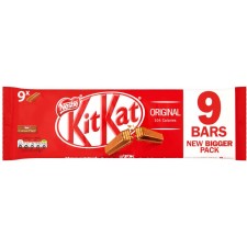 Nestle Kit Kat 2 Finger Milk Chocolate 9 Pack